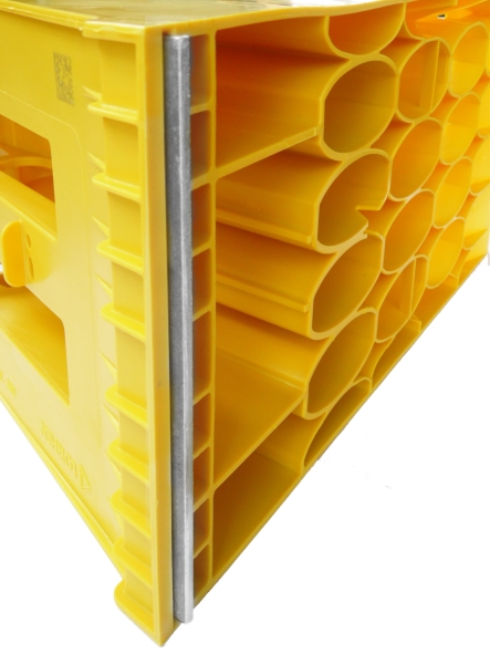 E36 Hemmschuh Unterlegkeil bis 3500kg 3,5to mit Gleitschutz + Halterung - Lokhen Crowny 36